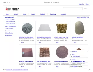 Best-Quality High Silica Fiberglass  KIN Filter Solutions