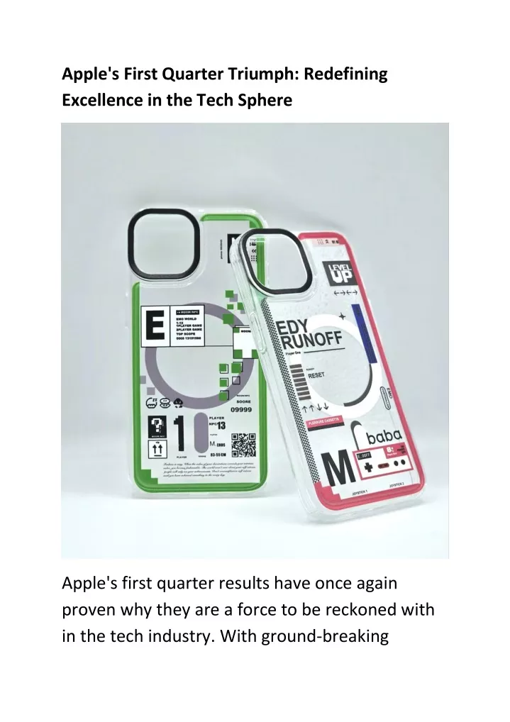 apple s first quarter triumph redefining