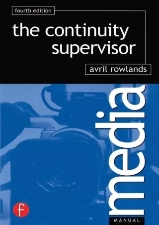 read❤ The Continuity Supervisor (Media Manuals)