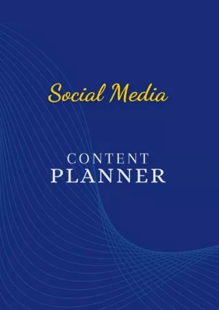 read_ Social Media Content Planner