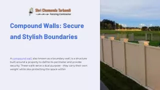 Boundary Wall Design