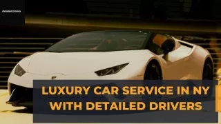 The Perfect Luxury Car Service in New Yorkvice in ny
