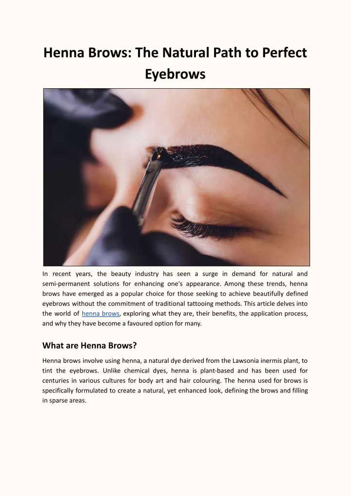 henna brows the natural path to perfect eyebrows