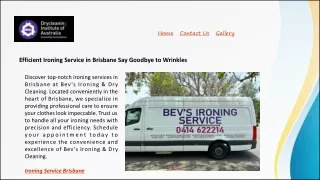 Efficient Ironing Service in Brisbane Say Goodbye to Wrinkles