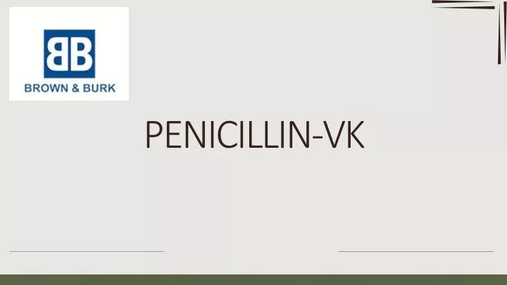 penicillin vk