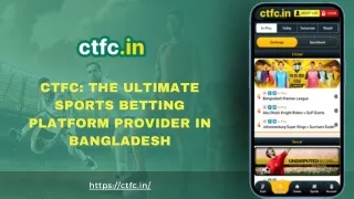 Discover the Leading Sports Betting Platform Provider in Bangladesh