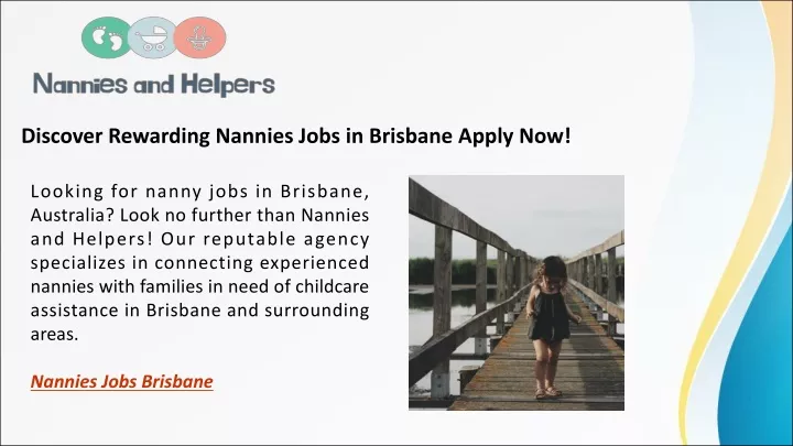 discover rewarding nannies jobs in brisbane apply