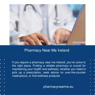 Pharmacy Near Me Ireland