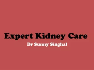 Expert kidney care