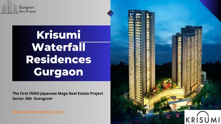 krisumi waterfall residences gurgaon