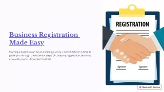 Business Registration Made Easy