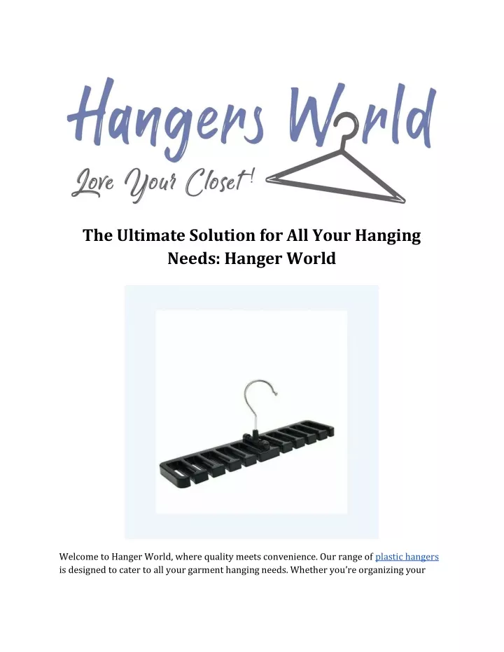 the ultimate solution for all your hanging needs