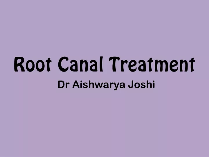 root canal t reatment