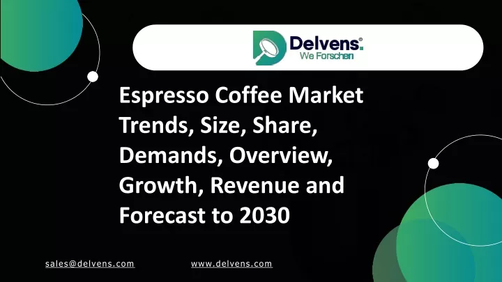 espresso coffee market trends size share demands