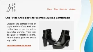 Chic Petite Ankle Boots for Women Stylish & Comfortable