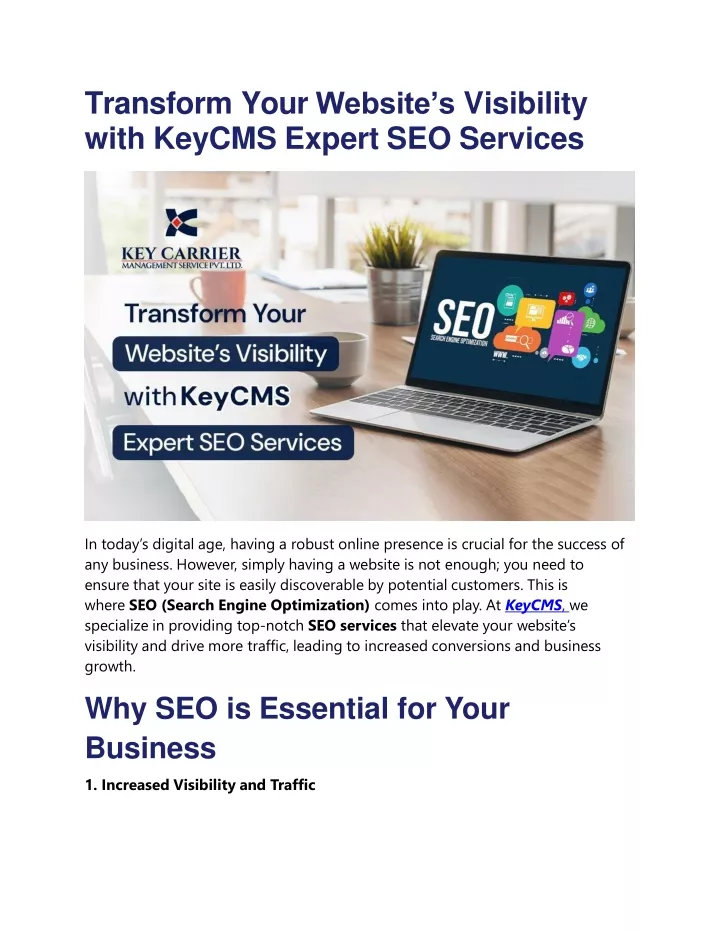 transform your website s visibility with keycms expert seo services