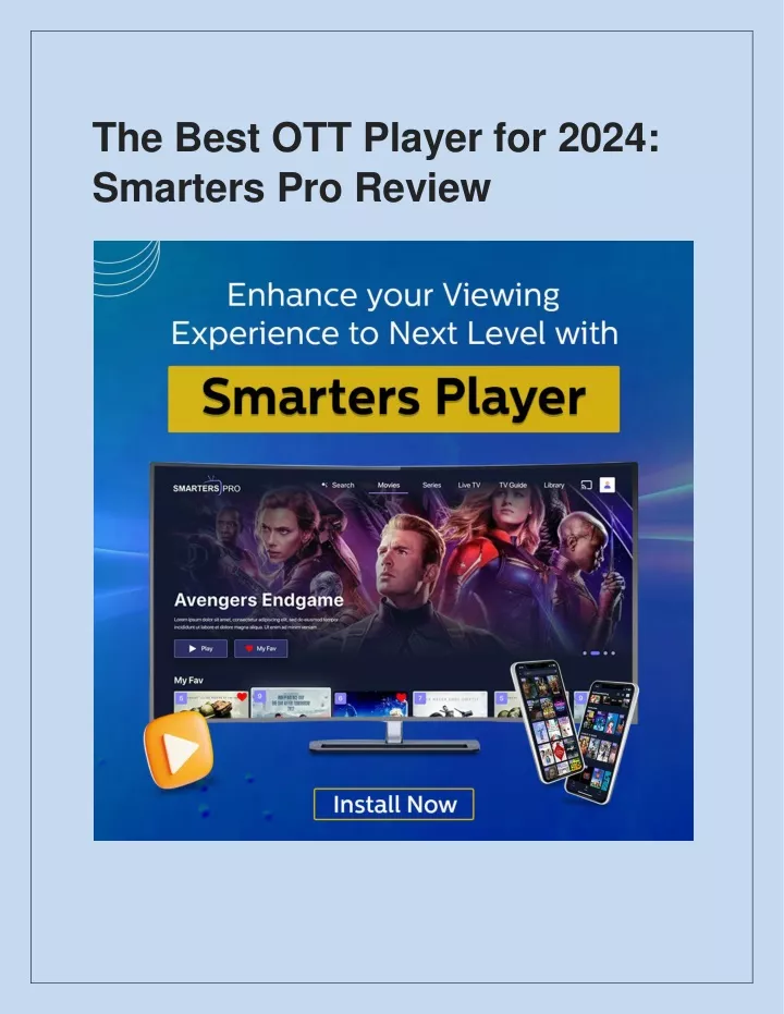 the best ott player for 2024 smarters pro review