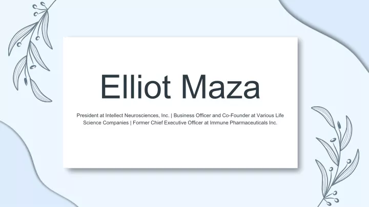 elliot maza