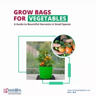 Grow bag for vegetables mahira polyglobal