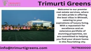 Best Villas In Bhiwadi