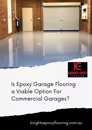 Is Epoxy Garage Flooring a Viable Option For Commercial Garages?