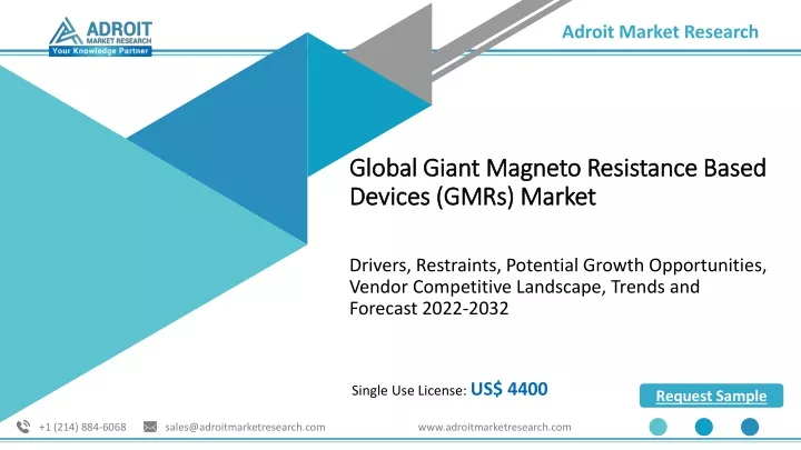 global giant magneto resistance based devices gmrs market