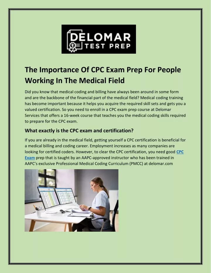 the importance of cpc exam prep for people