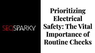 Ensure Home Safety with SEQ Sparky's Electrical Checks