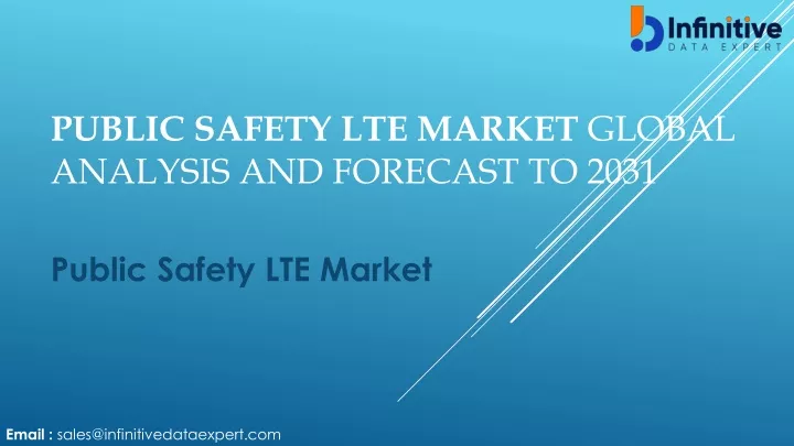 public safety lte market global analysis and forecast to 2031