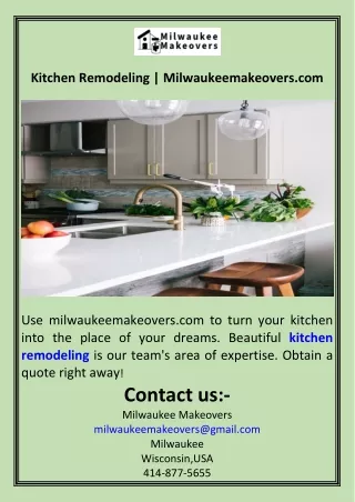 Kitchen Remodeling  Milwaukeemakeovers.com