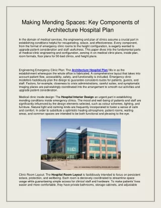 HOSPITAL ARCHITECTS(HAD)