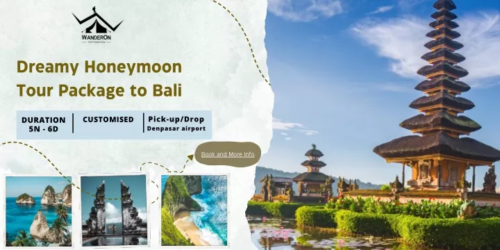 dreamy honeymoon tour package to bali