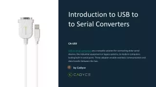 Understanding USB to Serial Converters: A Comprehensive Guide