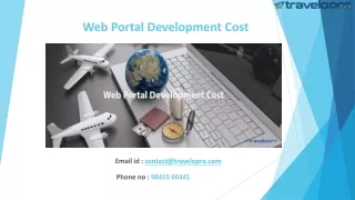 web portal development cost