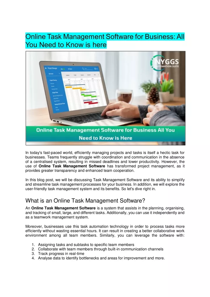 online task management software for business