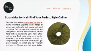 Scrunchies for Hair Find Your Perfect Style Online