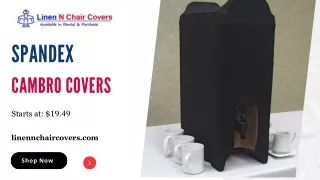 Purchase Best Quality Spandex Cambro Covers in Online