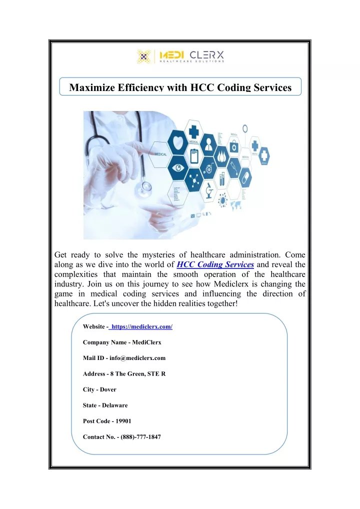 maximize efficiency with hcc coding services