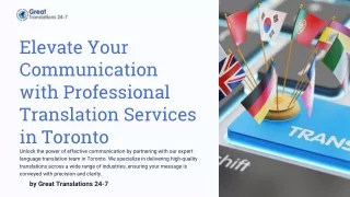 Diverse Connections: Premier Language Translation Services in Toronto