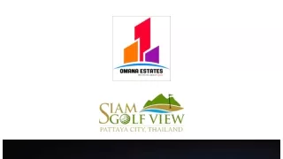 Siam Golf View Pattaya Thailand E Brochure