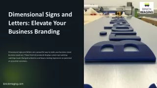 Advertize Your Business With Dimensional Signs and Letters