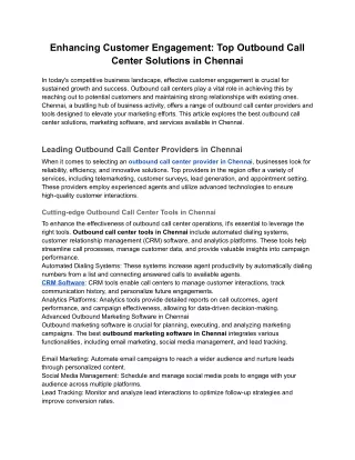 Enhancing Customer Engagement_ Top Outbound Call Center Solutions in Chennai - Google Docs
