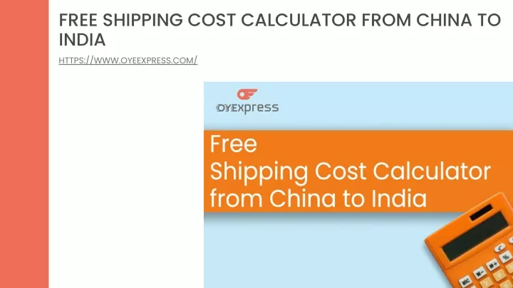 free shipping cost calculator from china to india