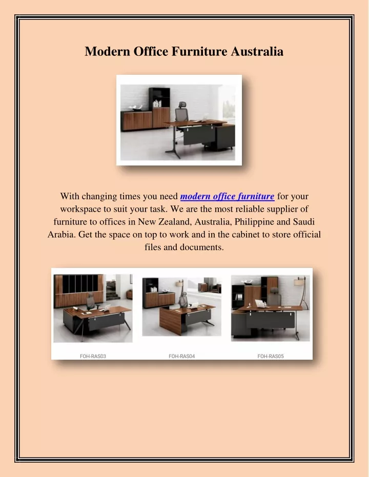 modern office furniture australia