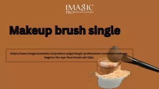 Makeup brush single