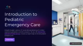 Pediatric Emergency Care for Children | Apollo Hospital