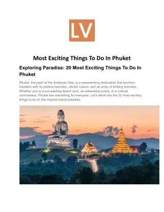 Exploring Paradise_ 20 Most Exciting Things To Do In Phuket