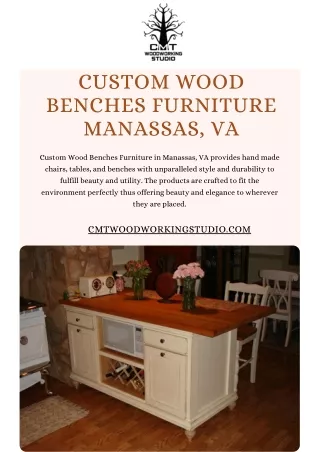 Artisanal Excellence: Custom Wood Benches Furniture in Manassas, VA