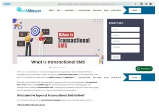 Transactional SMS Services