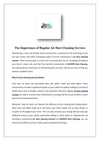 Condenser Cleaning - Experts Duct Cleaning